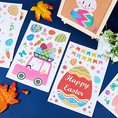 Easter Theme PVC Wall Stickers DIY-WH0449-66-1