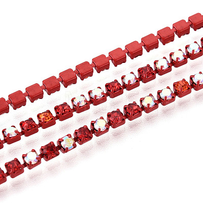 Iron Rhinestone Cup Chains CH-T007-02A-05-1