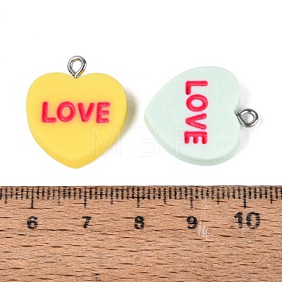 Opaque Resin Pendants RESI-N051-16-1