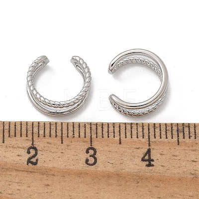 Brass Cuff Earrings EJEW-I249-16P-1