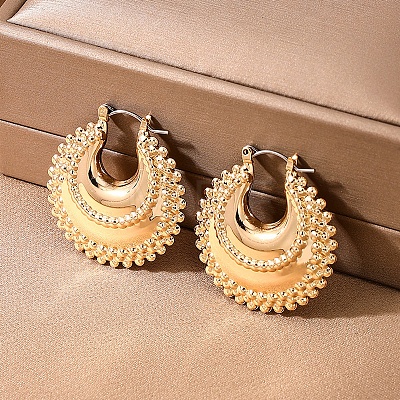 Alloy Hoop Earrings FS-WGDE27E-01-1