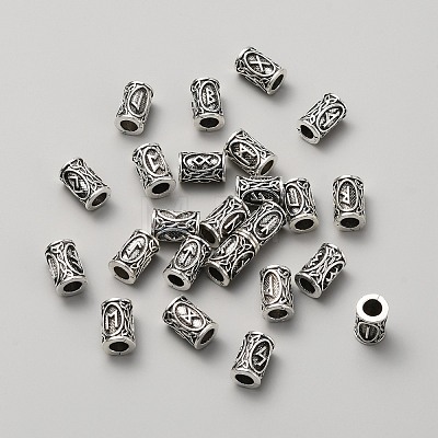24Pcs 24 Style Tibetan Style Alloy Dreadlocks Braiding Beads OHAR-TAC0001-18-1