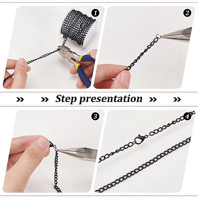   DIY Chain Necklace Bracelet Making Kit DIY-PH0017-43-1