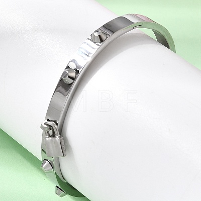 304 Stainless Steel Charm Bangles BJEW-H644-12P-1