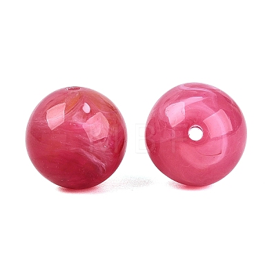 Round Imitation Gemstone Acrylic Beads OACR-R029-16mm-32-1