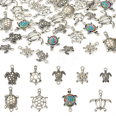 DIY Hollow Tortoise Jewelry Making Finding Kit FIND-TA0002-78-1