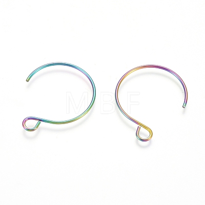 Ion Plating(IP) 304 Stainless Steel Earring Hooks STAS-L216-02A-M-1