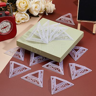 Plastic Triangle Speed Magic Cubes Base Holder Frame Accessories Puzzle Cube Organize ODIS-WH0005-67-1