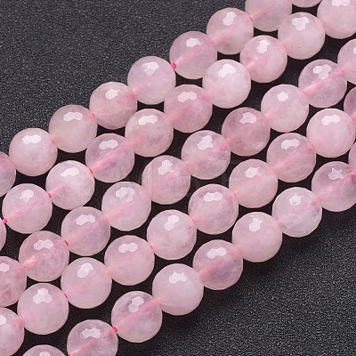 Natural Rose Quartz Beads Strands X-G-G099-F10mm-15-1