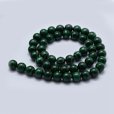 Natural Malachite Beads Strands G-F571-27AA2-4mm-1