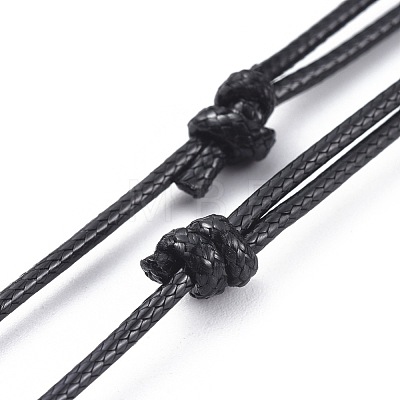 Adjustable Korean Waxed Polyester Cord Necklace Making AJEW-JB00510-01-1