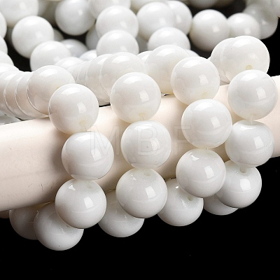 Painted Glass Bead Strands LS-DGLA-S071-12mm-01-1