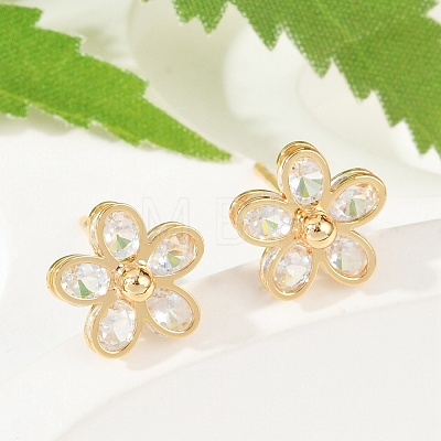 Brass Earring Studs KK-S348-421-1