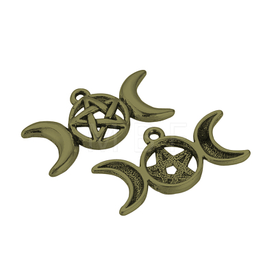 Tibetan Style Alloy Pendants TIBE-Q070-51AB-NR-1