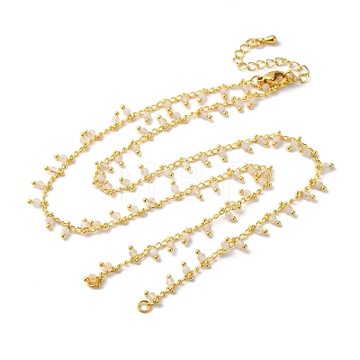 Brass Cable Chain Necklace Making KK-K337-12G-13-1
