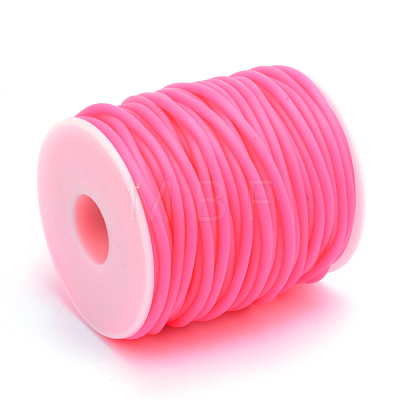 Hollow Pipe PVC Tubular Synthetic Rubber Cord RCOR-R007-3mm-02-1