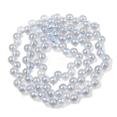 Electroplate Glass Beads Strands GLAA-Q105-01G-1