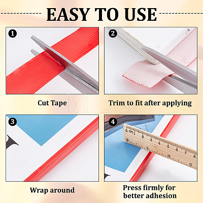 PE & Gauze Adhesive Tapes for Fixing Carpet AJEW-WH0136-54A-01-1