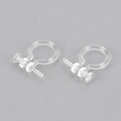 Plastic Clip-on Earring Findings X-KY-S155-05-1
