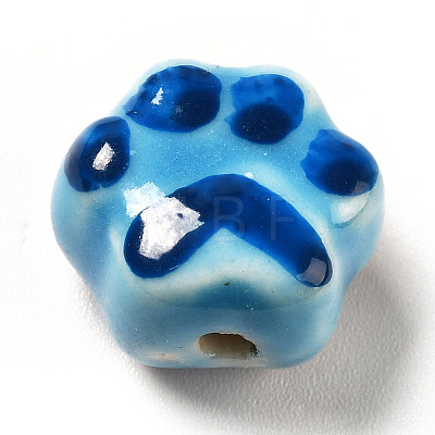 Handmade Printed Porcelain Beads X1-PORC-F005-02A-1