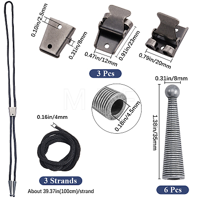 DIY Bolo Tie Making Kit DIY-GF0010-35B-1