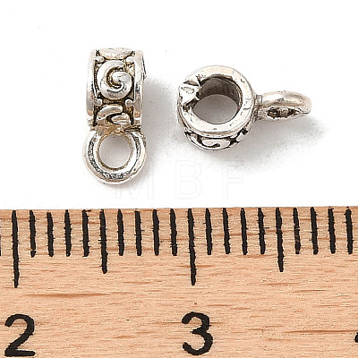 Thailand Sterling Silver Tube Bail Pendants STER-NH0003-02AS-1