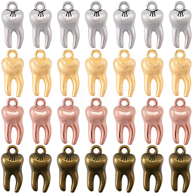 80Pcs 4 Styles Alloy Pendants FIND-SC0023-63-1