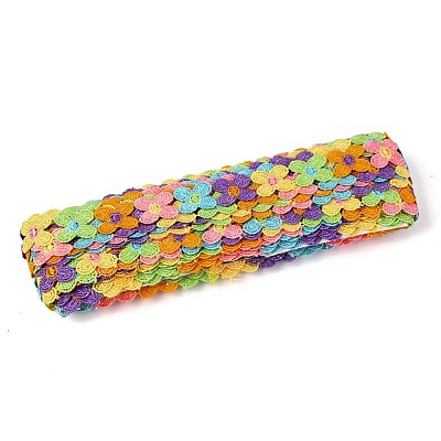 4-Petals Flower Polyester Lace Trims OCOR-H109-04-1