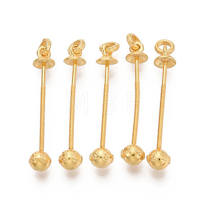 925 Sterling Silver Bead Cap Bails STER-T008-79S-1
