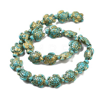 Synthetic Turquoise Dyed Beads Strands G-P507-05R-1