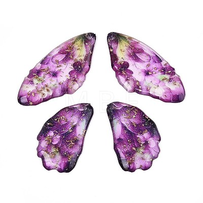 Transparent Epoxy Resin Pendants RESI-T057-30E-1