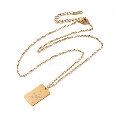 Golden 202 Stainless Steel Constellation Pendants Necklaces LS-NJEW-K380-02G-01-1