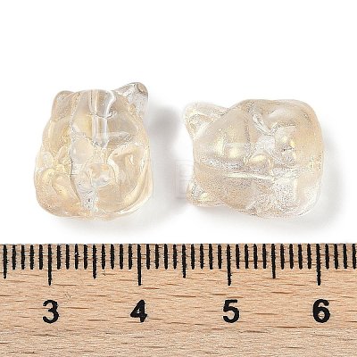 Transparent Spray Paint Glass Beads X1-GLAA-H035-01C-1