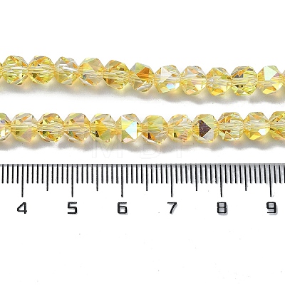 Electroplate Glass Beads EGLA-L018-B-AB06-1