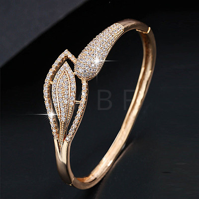 Alloy & Rhinestone Hinged Bangles for Women FS-WG5EAEB-01-1