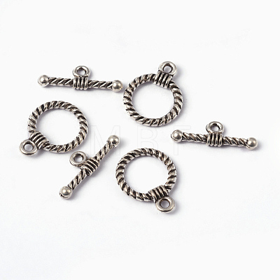 Tibetan Style Alloy Toggle Clasps LS-EA9138Y-NF-1