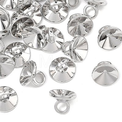 SHEGRACE Brass Bead Cap Bails XGRQ1U388-376P-1