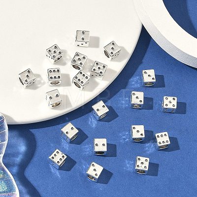 Tibetan Style Alloy European Beads X-TIBE-Q050-132AS-LF-1