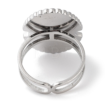 Ion Plating(IP) 304 Stainless Steel Ring RJEW-B059-07P-03-1