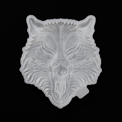 Wolf Head DIY Silicone Molds AJEW-D052-03-1