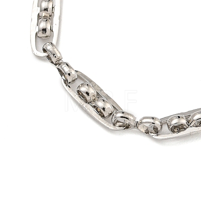 304 Stainless Steel Link Chain Bracelets for Women BJEW-S153-09P-1