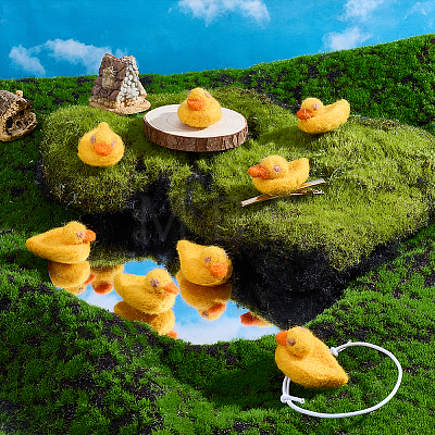 Wool Felt Duck AJEW-WH0455-335-1