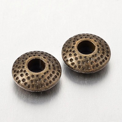 Tibetan Style Alloy Spacer Beads X-TIBEB-R011-AB-LF-1