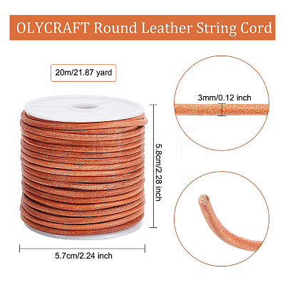 Cowhide Leather Cord WL-WH0010-01A-1
