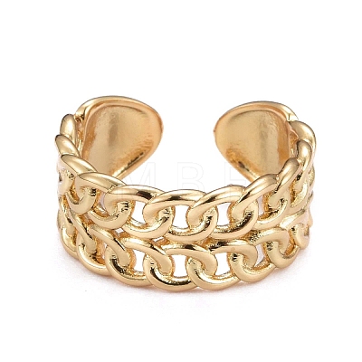 Brass Cuff Rings KK-H741-10G-1