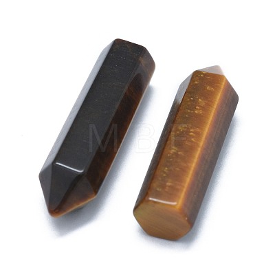 Natural Tiger Eye Pointed Beads X-G-G795-02-18-1