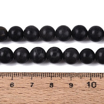 Natural Black Gold Gemstone Beads Strands G-Q601-13A-09-1