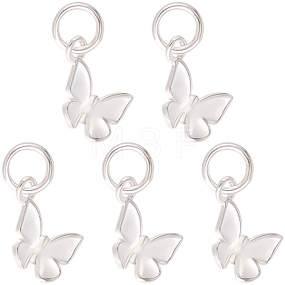 5Pcs 925 Sterling Silver Charms STER-BBC0009-44A-1