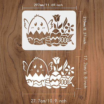 Large Plastic Reusable Drawing Painting Stencils Templates DIY-WH0202-492-1