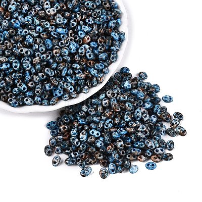 Picasso Glass Seed Beads GL-N001-02A-1